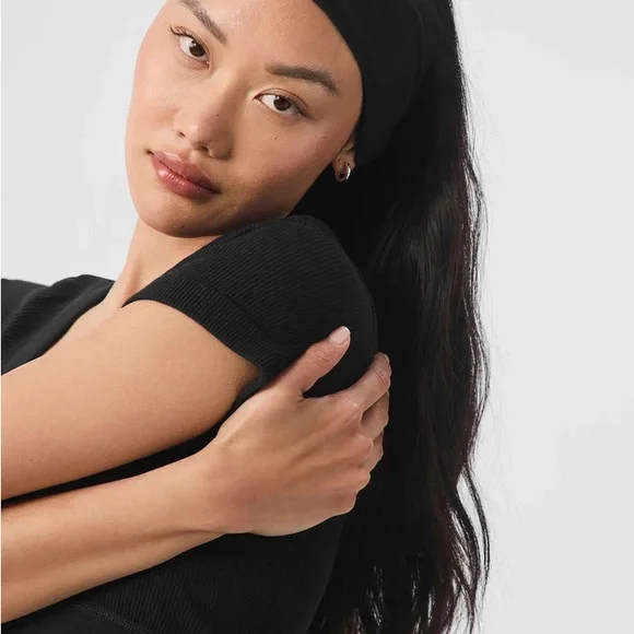 Alo Performance Conquer Headband Black NWT - Picture 3 of 4